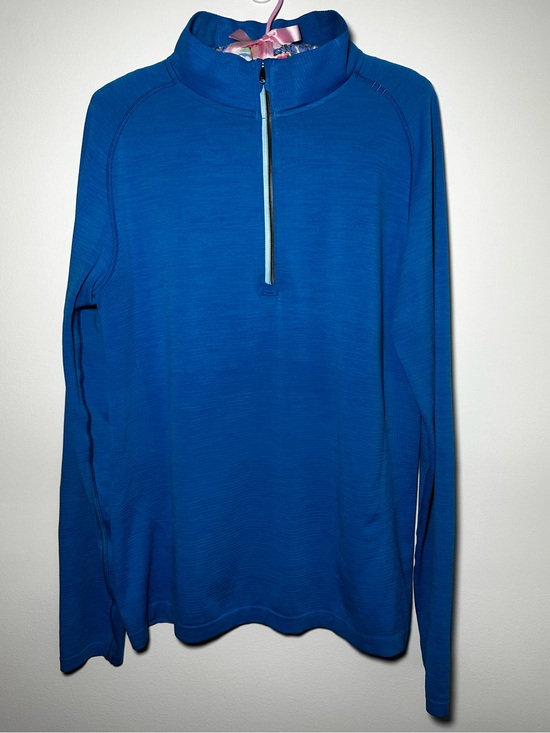 lululemon athletica Other - Lululemon Mens Medium Metal Vent Tech Long Sleeve 1/4 Zip Pullover Running Blue